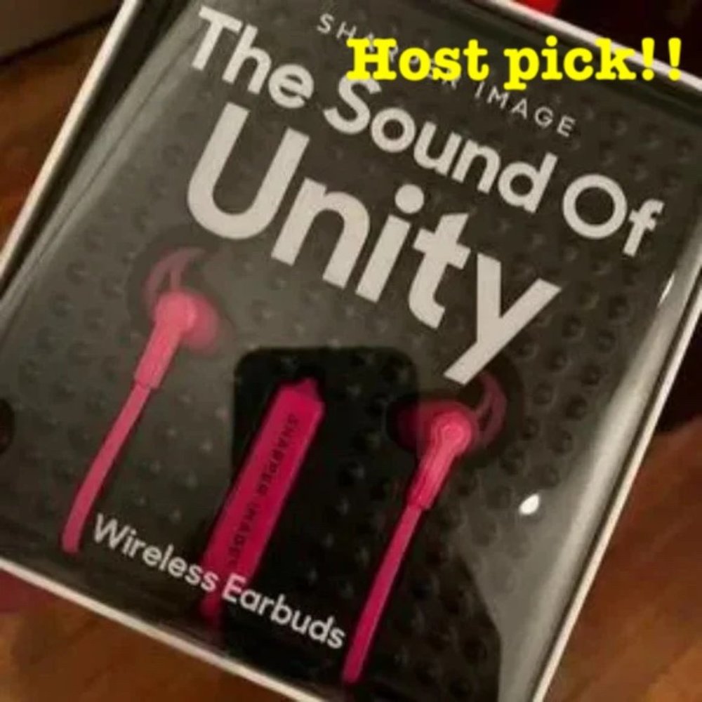 Headphones Bright Pink Bluetooth 5.1 with Mic Sharper‎ Image W (e/x) (NEW)